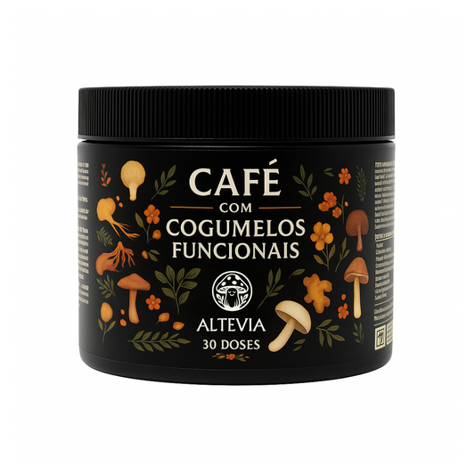 Café com cogumelos